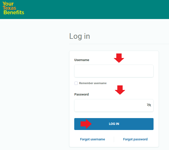 YourTexasBenefits Login
