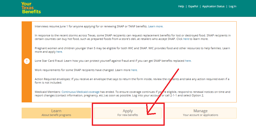 Yourtexasbenefits Apply Online Login